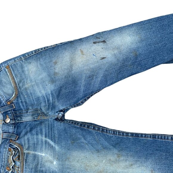 VINTAGE True Religion Jeans Size 34 STRAIGHT Blue - Picture 10 of 10